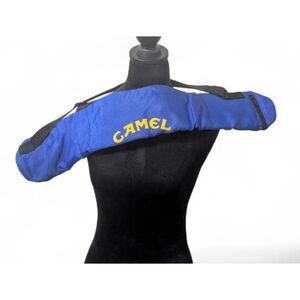 VINTAGE 1990s CAMEL Smooth Character Blue 6-Pack Insulated Cooler Sling